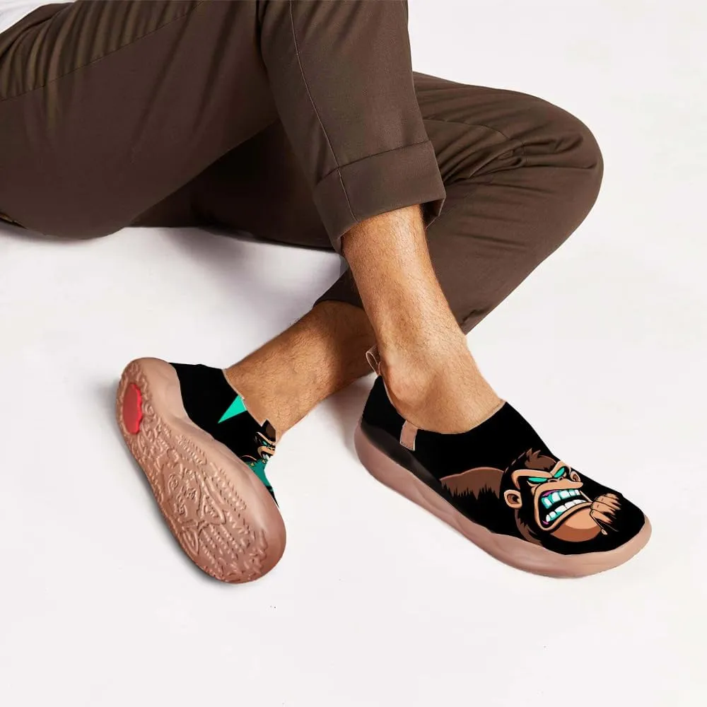 Men's Treny Slip-On City Loafers Breathable Feet Dry Knitted Travel All Day Anti Foot Sweat Walking Sneakers