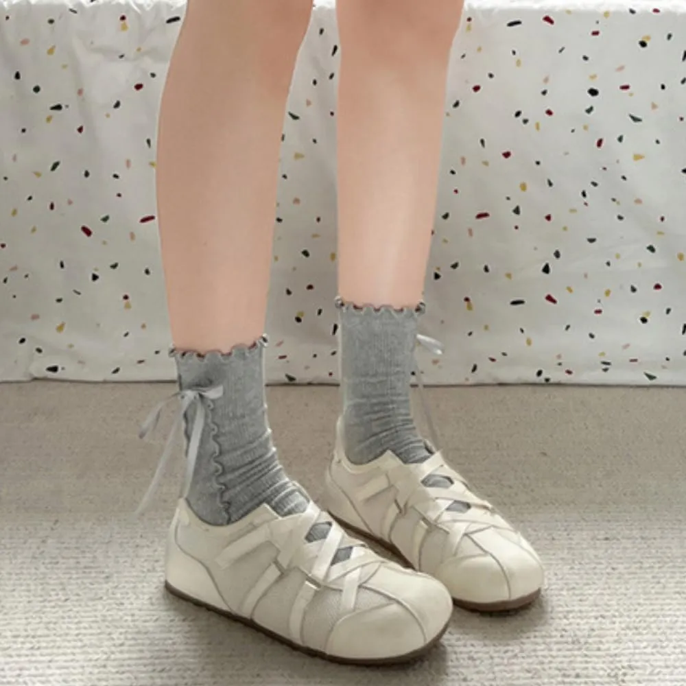 Mesh Sneakers for Women with Ballet Flat Suede Shoes Comfort Walking Shoes for Casual Outfits Daily Wear Urban Adventure