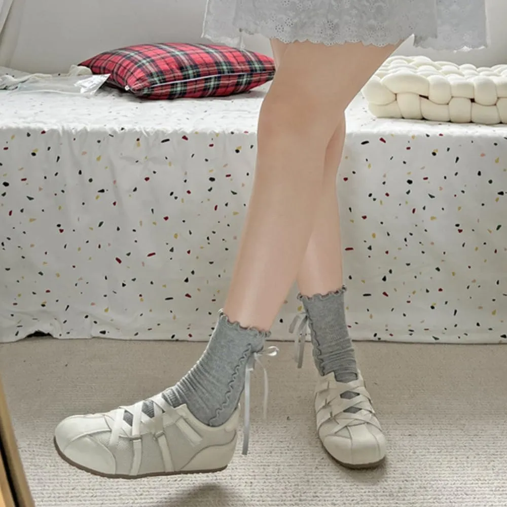 Mesh Sneakers for Women with Ballet Flat Suede Shoes Comfort Walking Shoes for Casual Outfits Daily Wear Urban Adventure