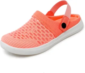 Mmoneyake Mules Clogs for Women Unisex Garden Clogs Shoes Breathable Summer Orthotic Walking Slippers Mesh Slippers Non-Slip Outdoor Beach Sandals Quick Drying Sandals Open Back Slip On Shoes