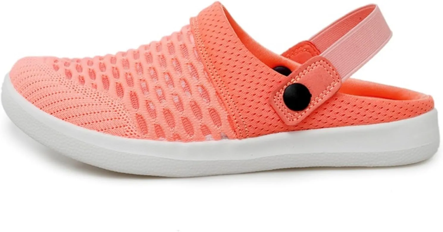 Mmoneyake Mules Clogs for Women Unisex Garden Clogs Shoes Breathable Summer Orthotic Walking Slippers Mesh Slippers Non-Slip Outdoor Beach Sandals Quick Drying Sandals Open Back Slip On Shoes