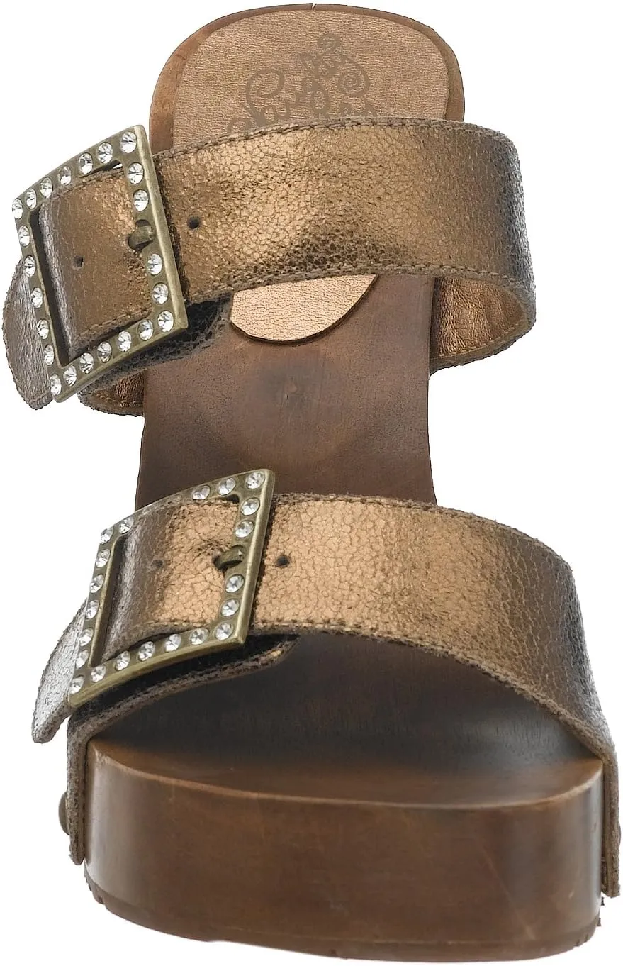 Naughty Monkey Women's Vegas 2 Strap Wedge Sandal