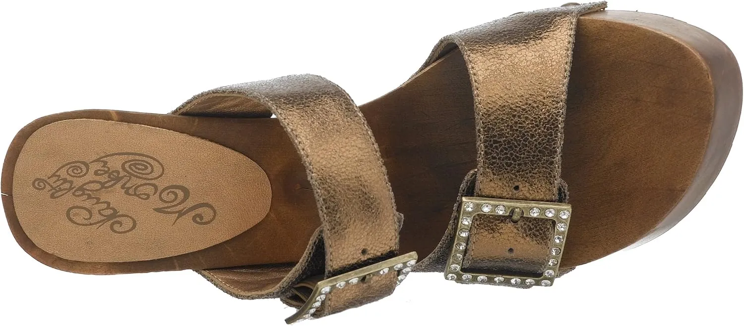 Naughty Monkey Women's Vegas 2 Strap Wedge Sandal