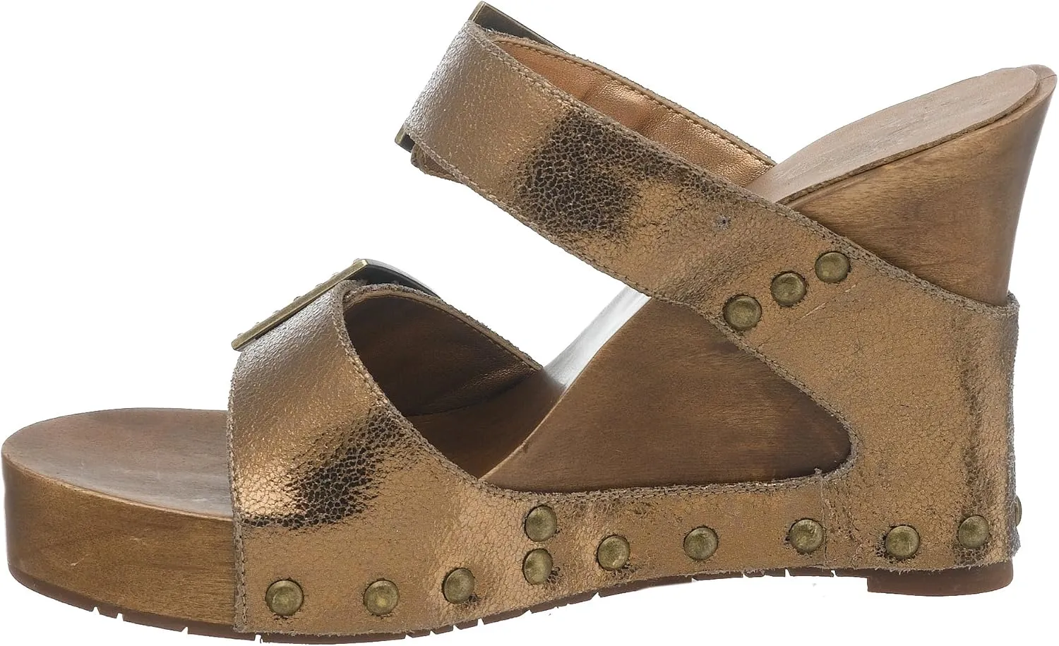 Naughty Monkey Women's Vegas 2 Strap Wedge Sandal
