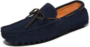 New Men's Shoes Mens Loafers Suede Leather Moccasins Driving Loafers Boat Shoes Simple Comfortable Flexible Flat Heel Lightweight Resistant Casual