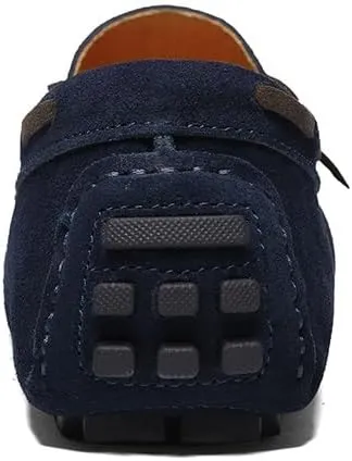 New Men's Shoes Mens Loafers Suede Leather Moccasins Driving Loafers Boat Shoes Simple Comfortable Flexible Flat Heel Lightweight Resistant Casual