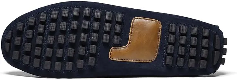 New Men's Shoes Mens Loafers Suede Leather Moccasins Driving Loafers Boat Shoes Simple Comfortable Flexible Flat Heel Lightweight Resistant Casual