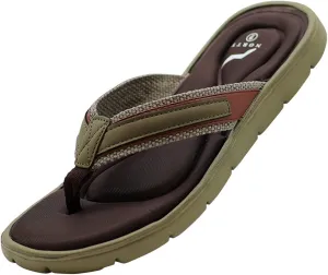 NORTY Mens Memory Foam Footbed Comfort Casual Sandal Slip On Shoe