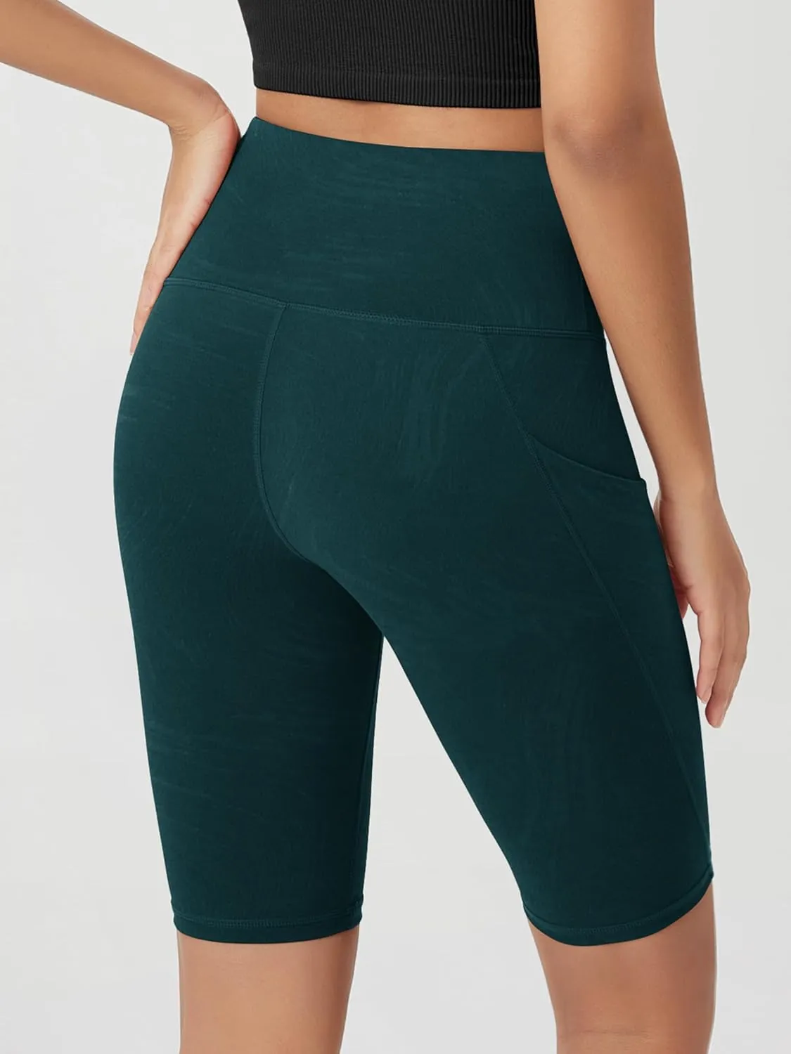ODODOS Women's Tummy Control Biker Shorts 2.0 with Pockets High Waist Athletic Workout Yoga Shorts-5" / 8" / 10" Inseam
