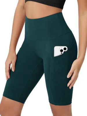 ODODOS Women's Tummy Control Biker Shorts 2.0 with Pockets High Waist Athletic Workout Yoga Shorts-5" / 8" / 10" Inseam