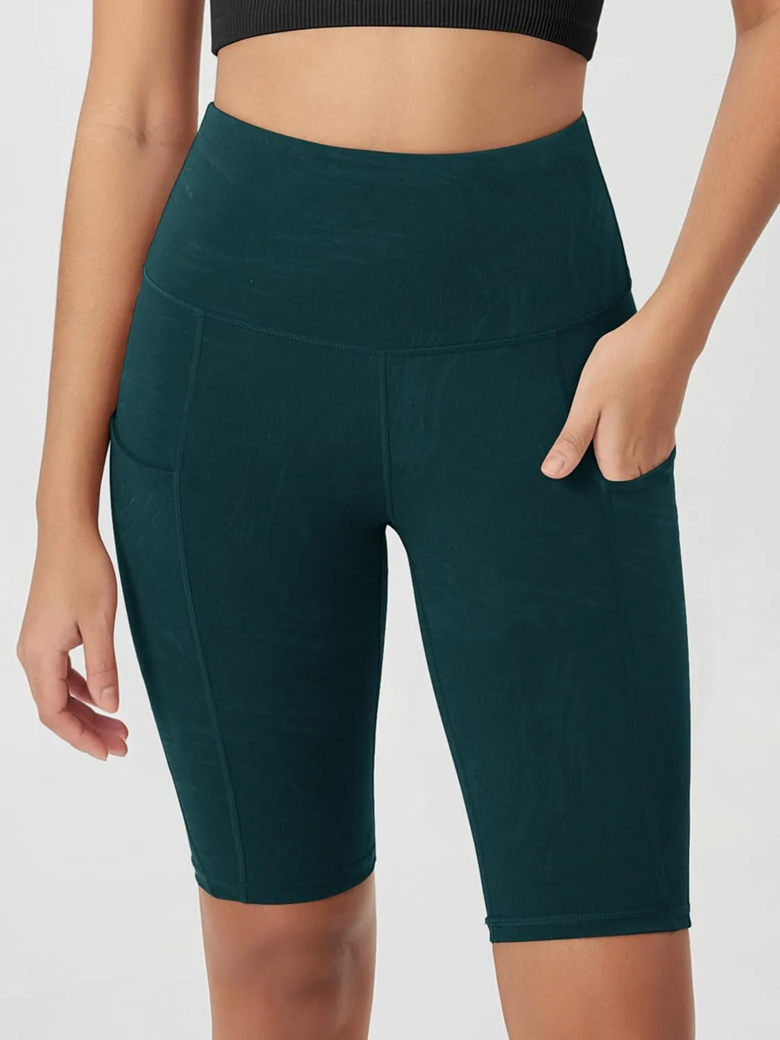 ODODOS Women's Tummy Control Biker Shorts 2.0 with Pockets High Waist Athletic Workout Yoga Shorts-5" / 8" / 10" Inseam