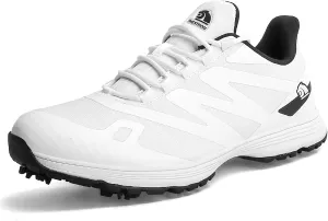 ONAIC Spiked Golf Shoes Men Breathable Waterproof Golf Sneakers Outdoor Training Sports Golf Shoe