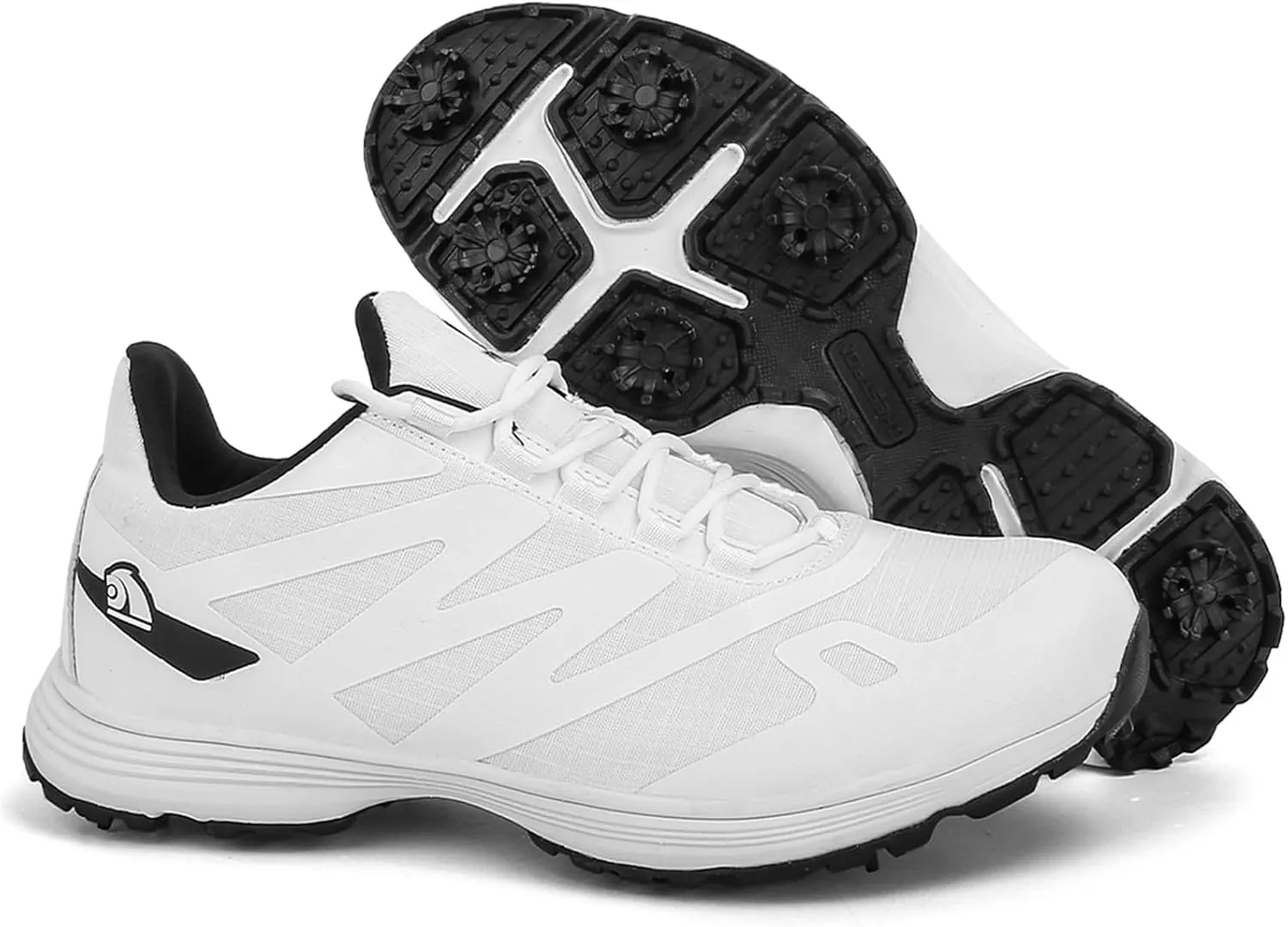 ONAIC Spiked Golf Shoes Men Breathable Waterproof Golf Sneakers Outdoor Training Sports Golf Shoe