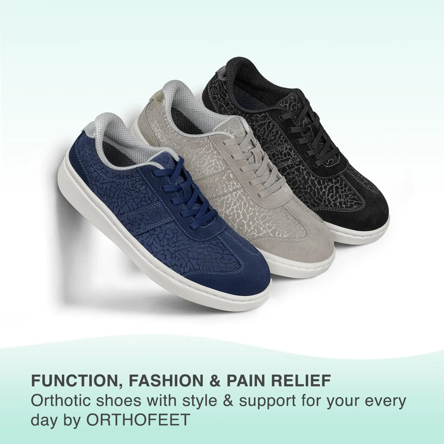 Orthofeet Women's Orthopedic Leather Stroll Casual Shoe