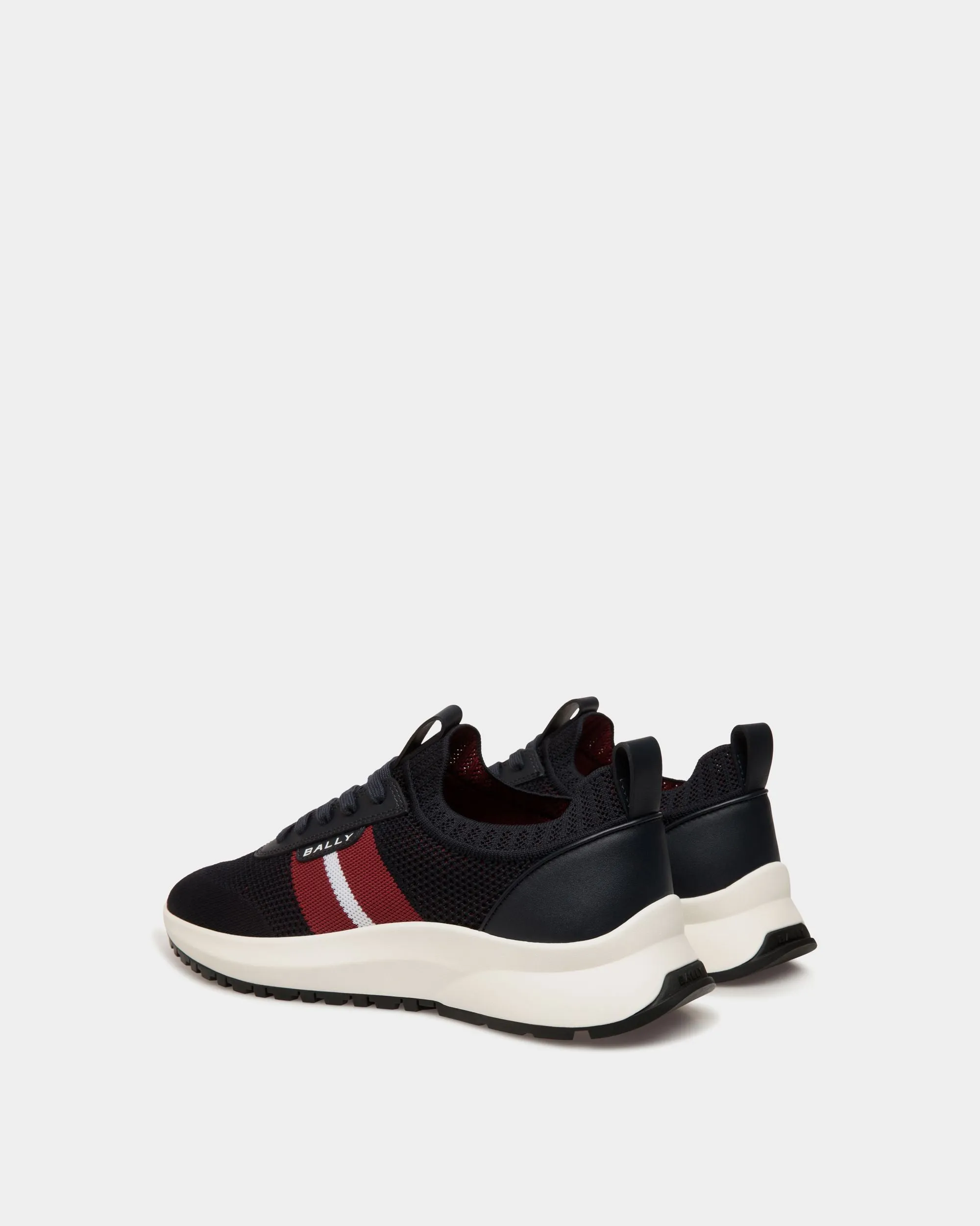 Outline Sneaker in Navy Blue Knit