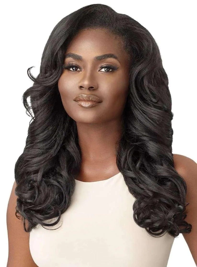 Outre Synthetic Quick Weave Half Wig - NEESHA H304 (Color:1 Jet Black)