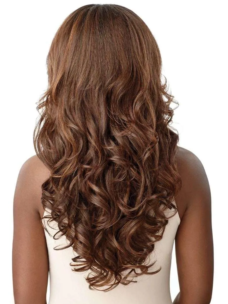 Outre Synthetic Quick Weave Half Wig - NEESHA H304 (Color:1 Jet Black)