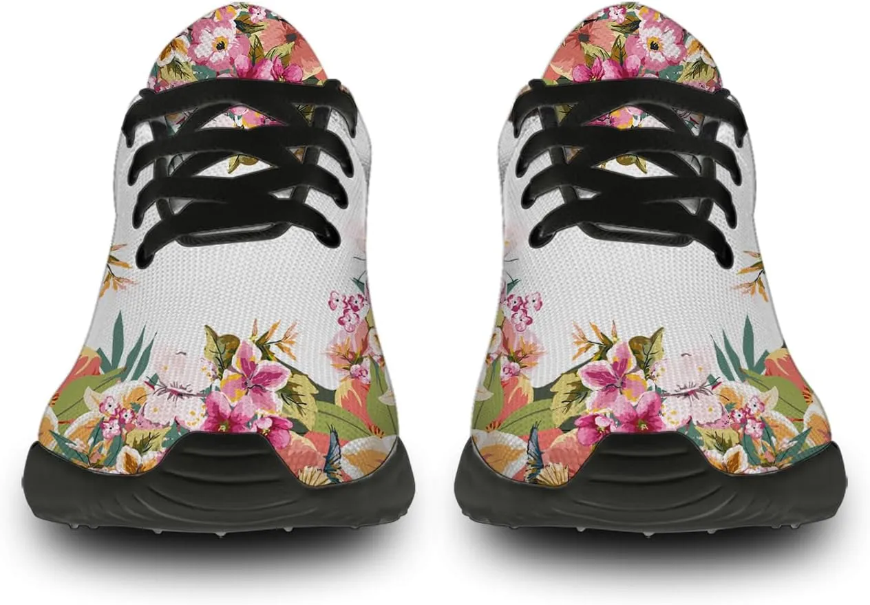 Owl Print Shoes for Men Women Breathable Lightweight Comfortable Running Tennis Walking Sneakers Gifts for Girls Boys