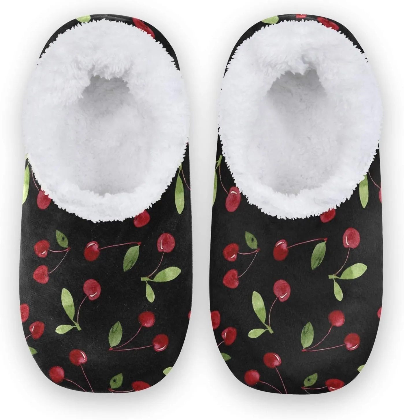 Oyihfvs Unisex Fuzzy House Slippers Memory Foam Warm Slip Shoes Fur Lining M-XXL