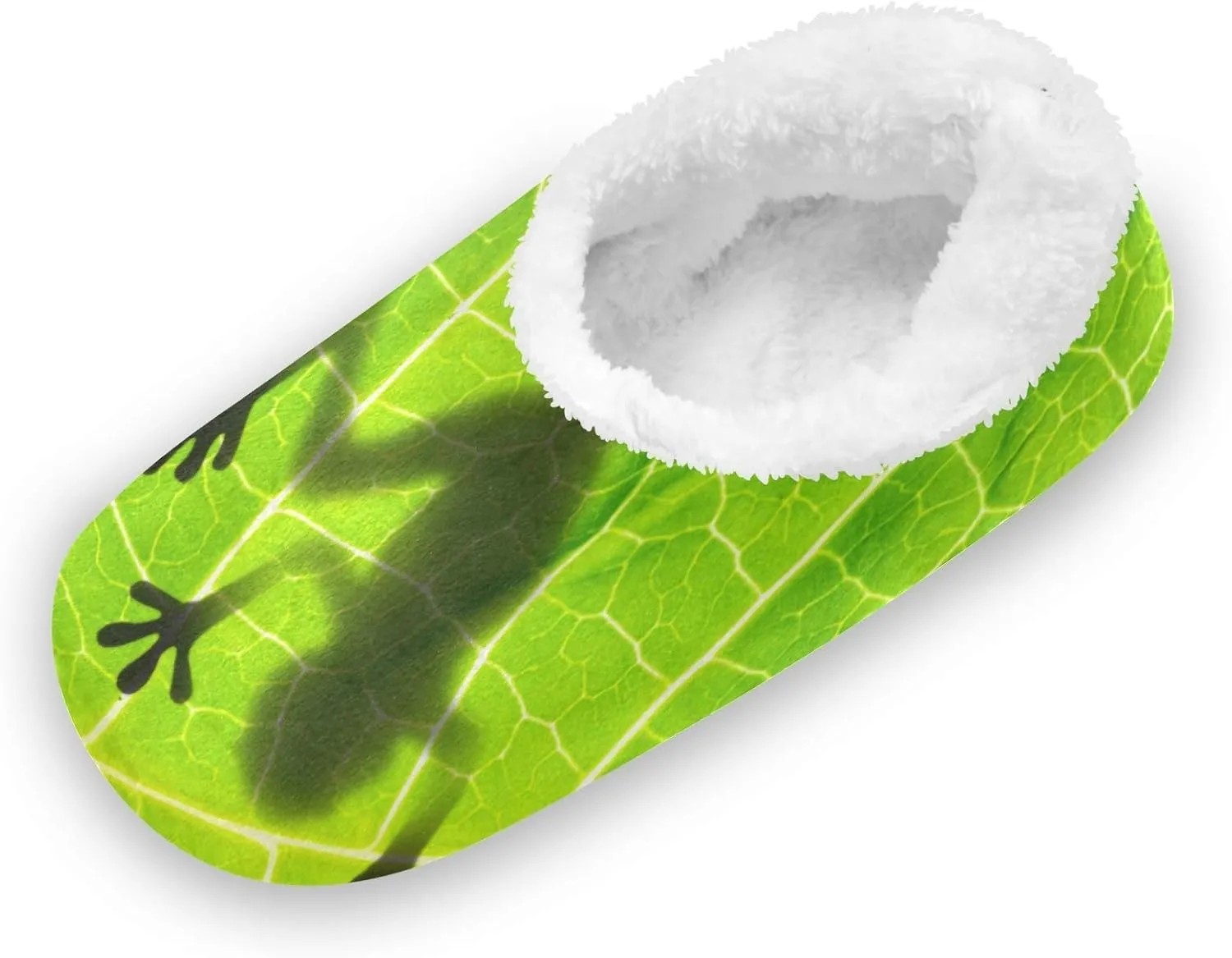 Oyihfvs Unisex Fuzzy House Slippers Memory Foam Warm Slip Shoes Fur Lining M-XXL