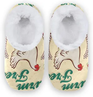 Oyihfvs Unisex Fuzzy House Slippers Memory Foam Warm Slip Shoes Fur Lining M-XXL