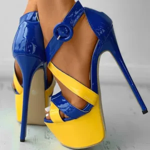Peep Toe Platform High Heels
