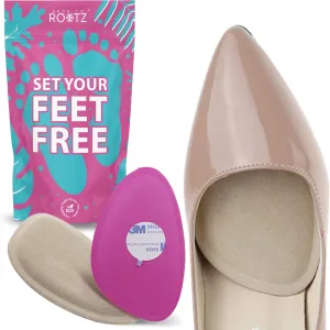 Premium Memory Foam Metatarsal Pads for Women - Adhesive Ball of Foot Cushions for Pain Relief in High Heels and Uncomfortable Shoes - Metatarsal Foot Pads and Shoe Cushions for Women (Memory Foam)