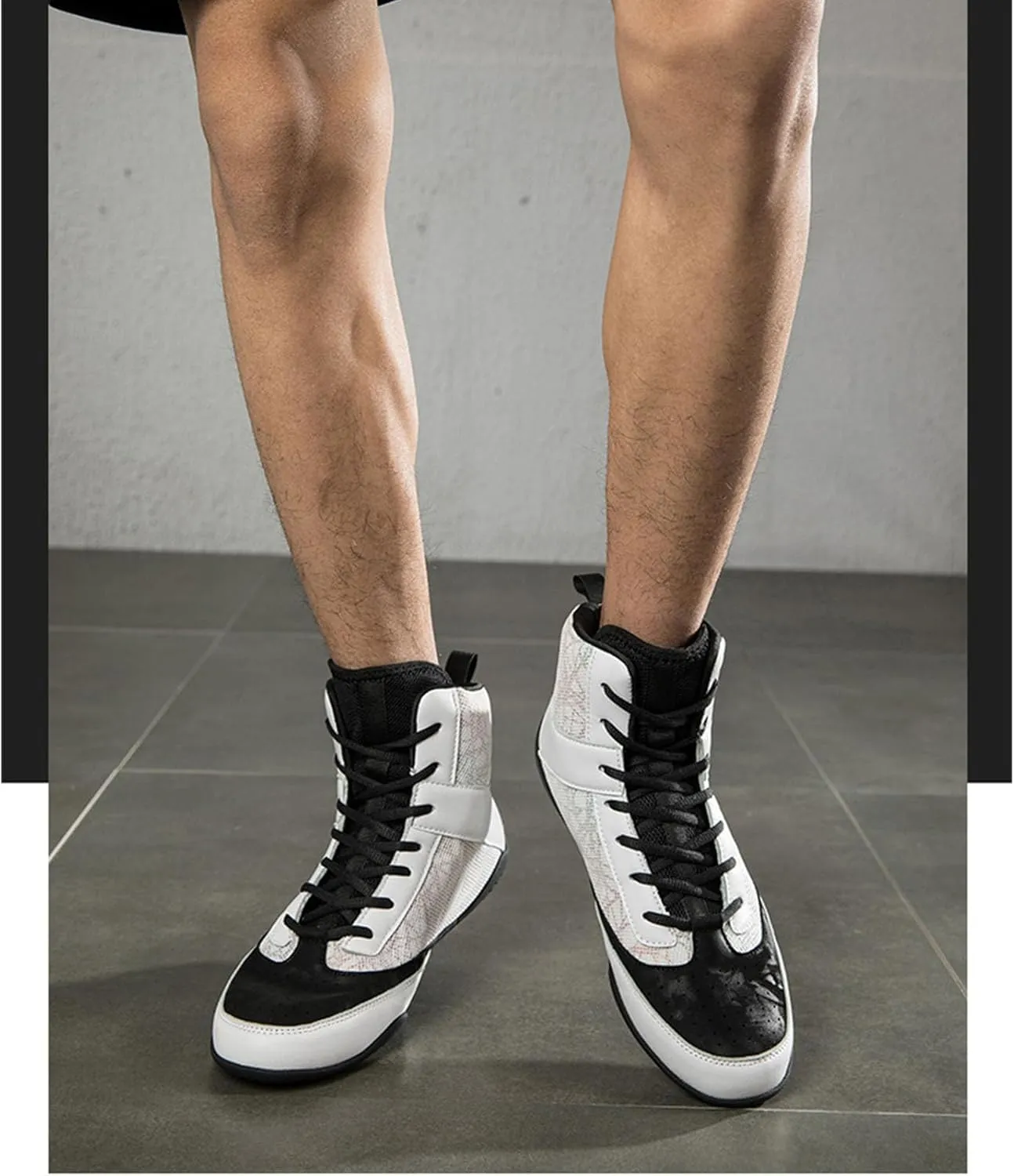 Professional Mens Wrestling Shoes Lightweight Breathable Training Shoe Durable Shoes for Wrestling, Boxing, Weightlifting