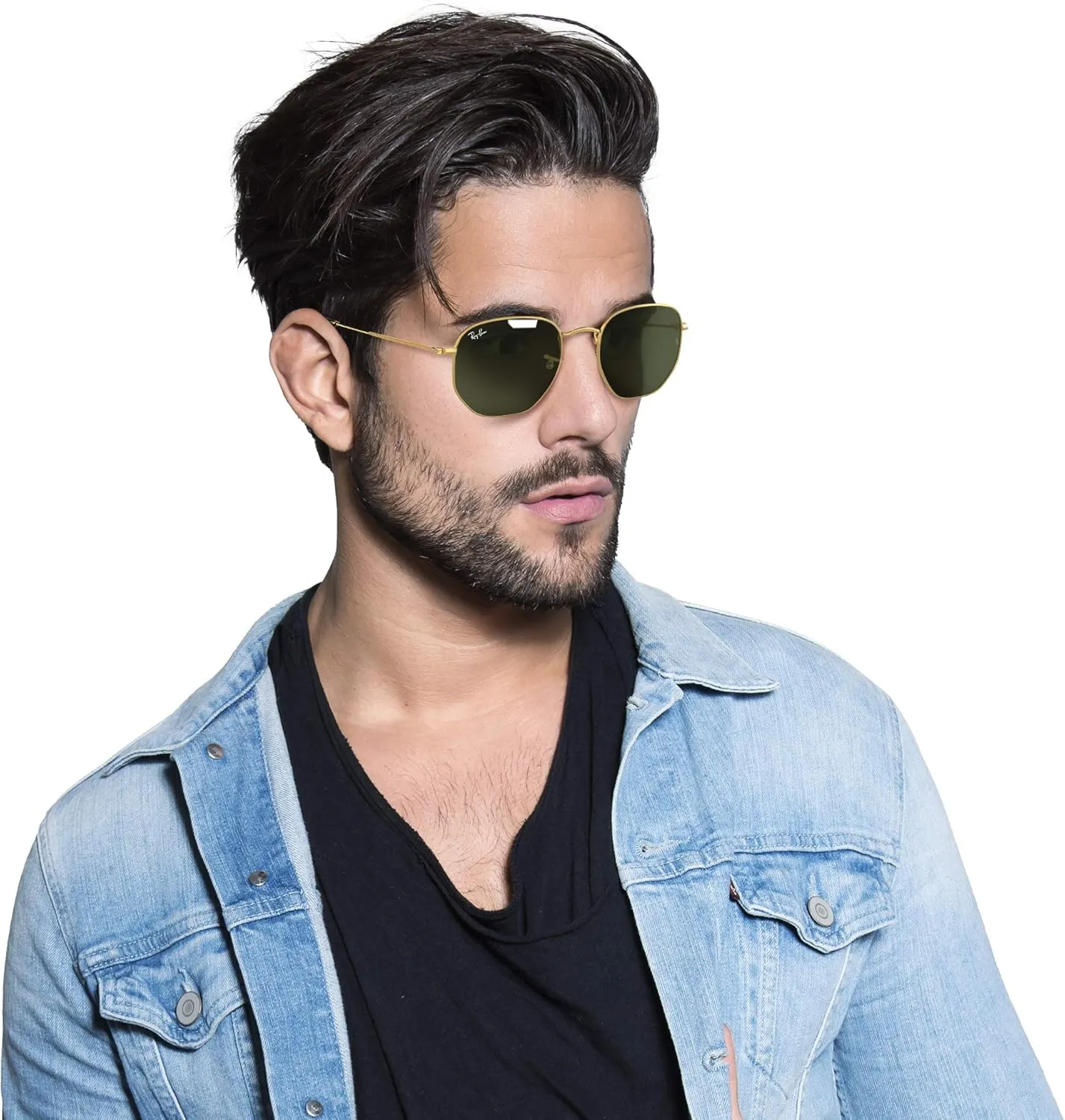 Ray-Ban RB3548N Hexagonal Flat Lens Sunglasses