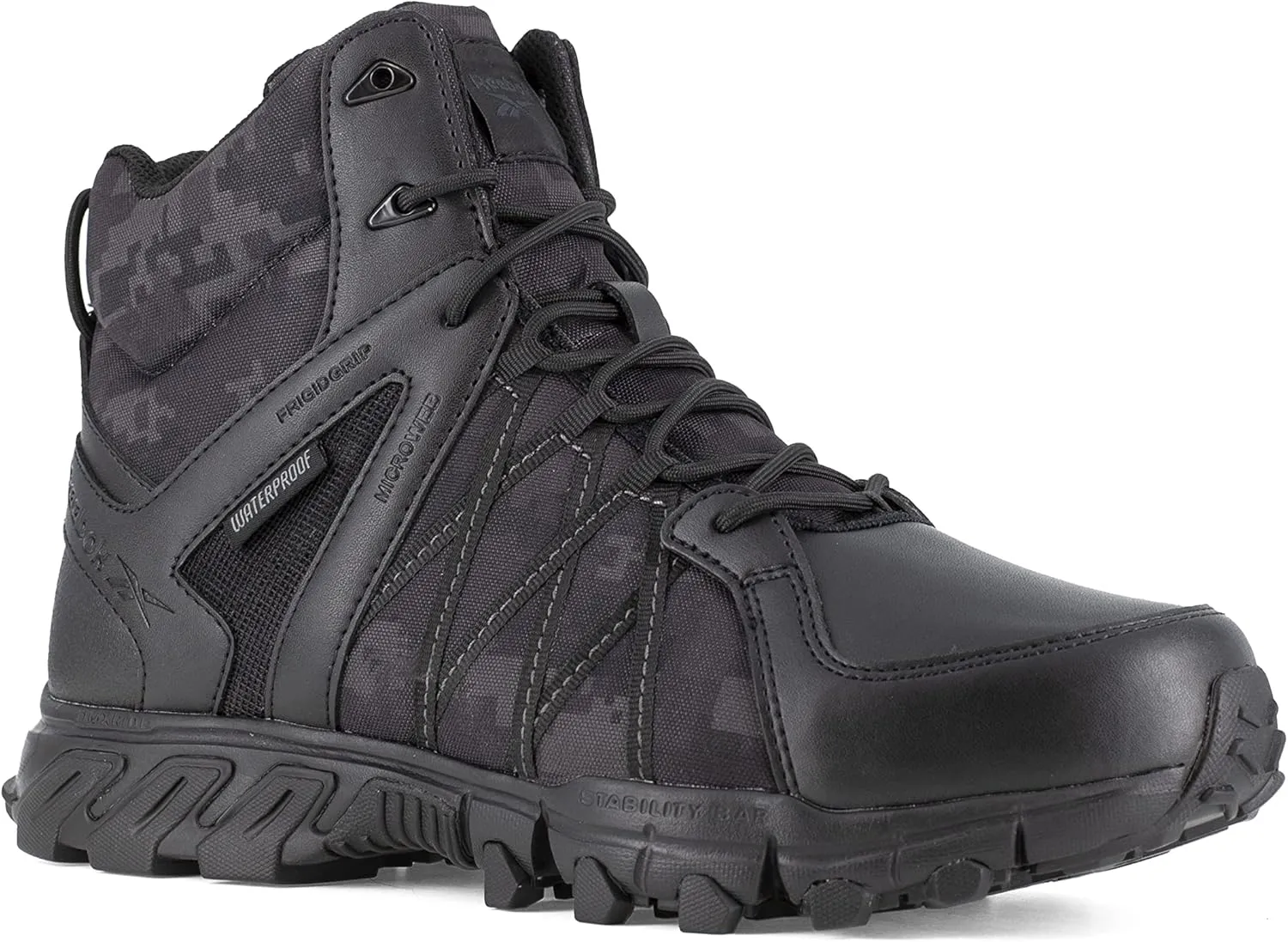 Reebok Men's Rb3430 Trailgrip Tactical Construction Shoe Black Work & Safety