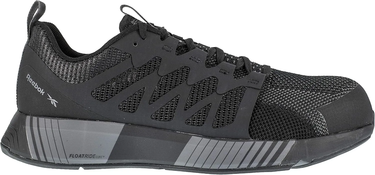 Reebok Men's Rb4310 Fusion Flexweave Safety Composite Toe Athletic Work Shoe Black and Grey Industrial & Construction