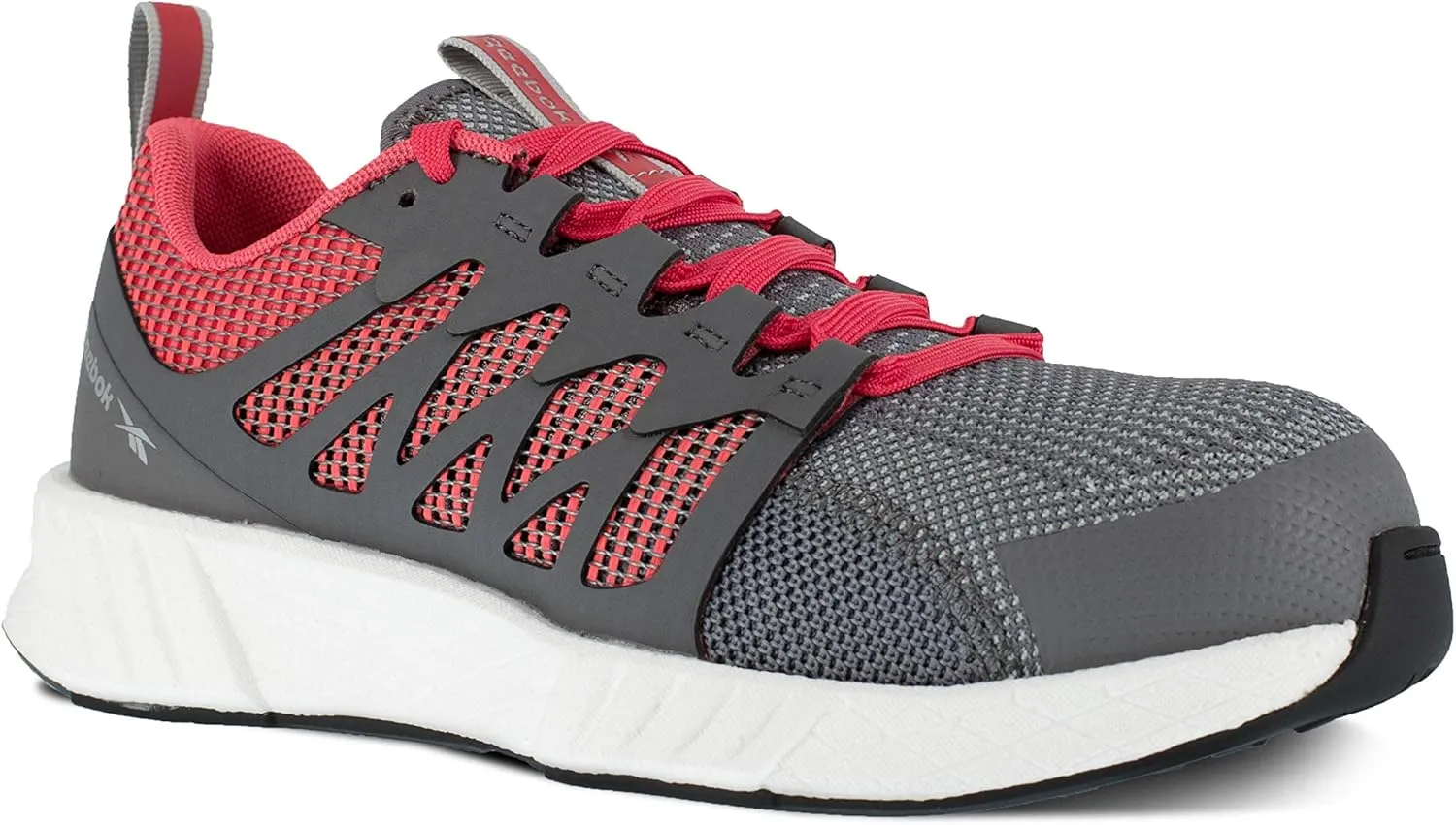 Reebok Women's Rb431 Fusion Flexweave Safety Composite Toe Athletic Work Shoe Black and Grey Industrial