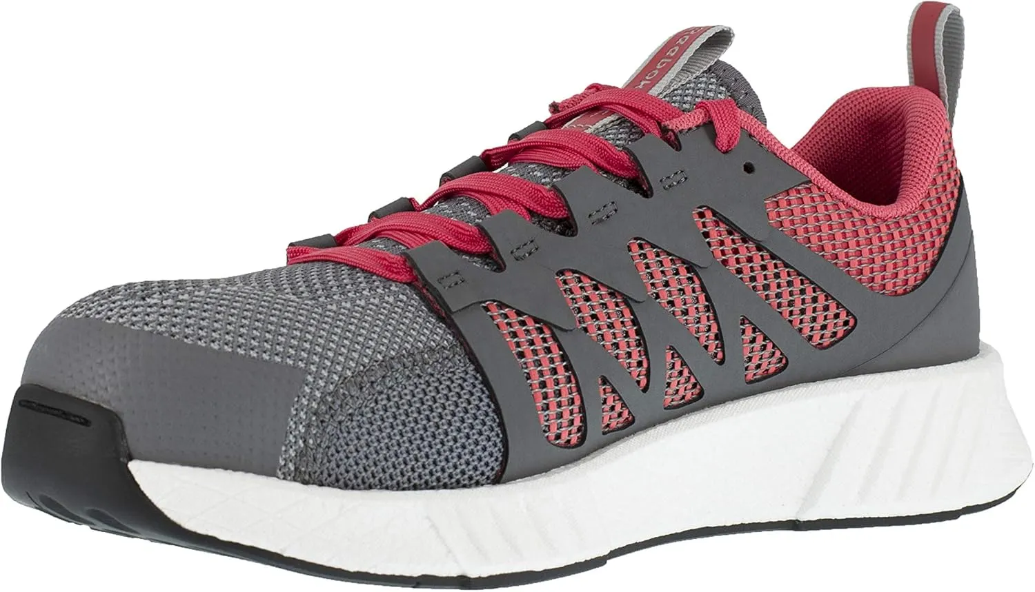 Reebok Women's Rb431 Fusion Flexweave Safety Composite Toe Athletic Work Shoe Black and Grey Industrial