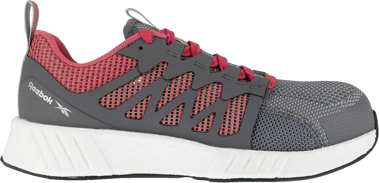 Reebok Women's Rb431 Fusion Flexweave Safety Composite Toe Athletic Work Shoe Black and Grey Industrial