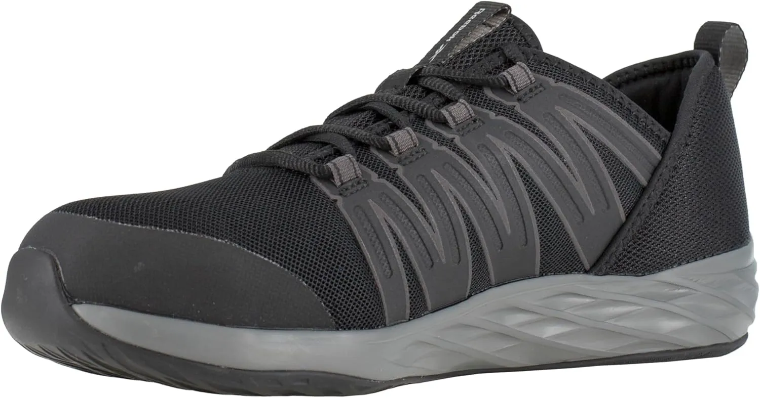 Reebok Work Men's Astroride Work Safety Steel Toe Slip Resistant Shoe, Black, 6