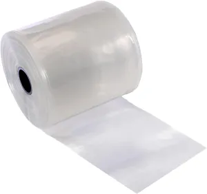 Resilia Lay Flat Poly Tubing - Food-Grade Polyethylene, Custom Poly Bag Packaging Solution, 4 Inches x 500 Feet, 4-Mil Thickness, 1 Roll