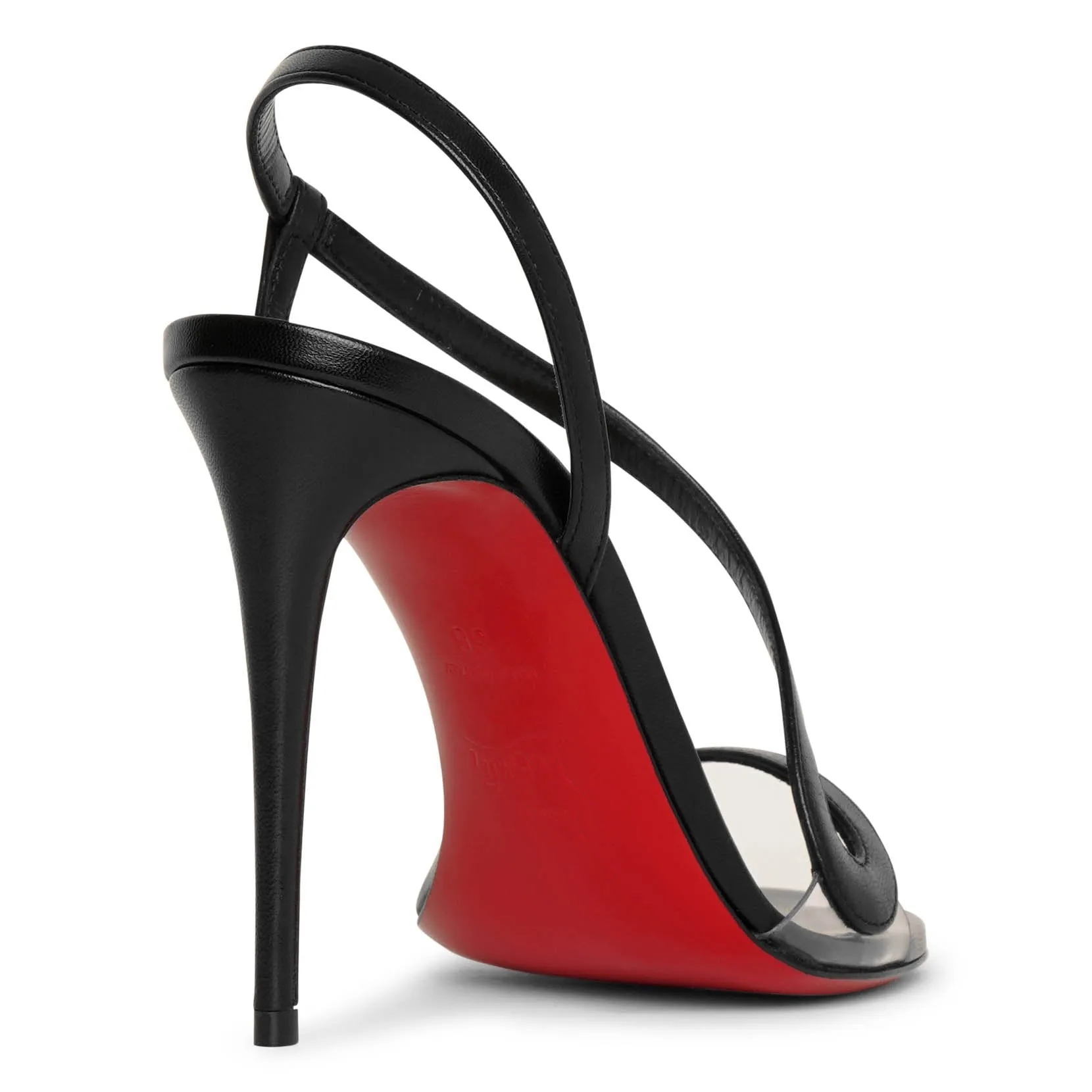 Rosalie 100 black leather sandals