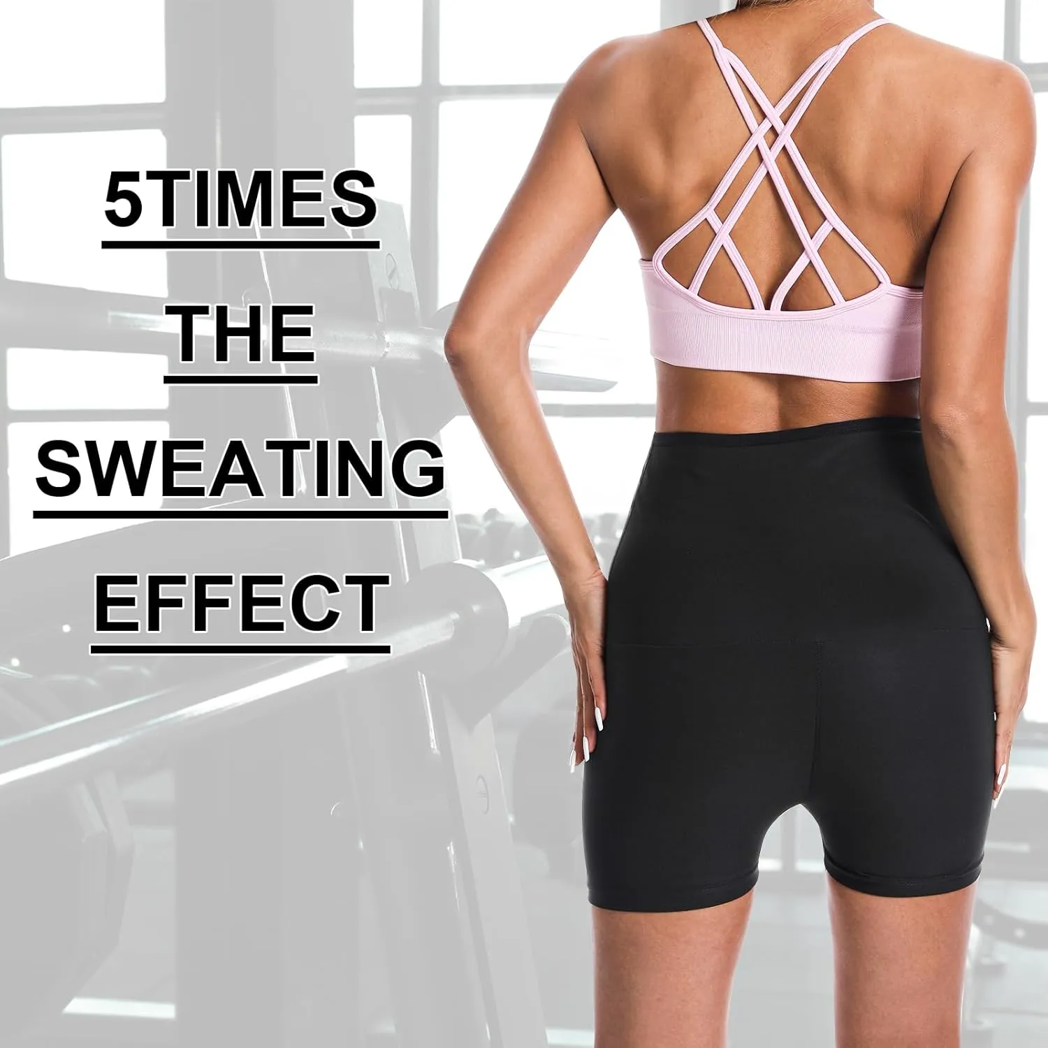 Sauna Sweat Shaping Shorts，Women's sauna shorts,Thigh & Waist Trainer Shorts, Sauna Sweat Shapewear Shorts