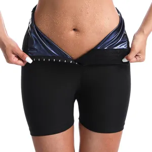Sauna Sweat Shaping Shorts，Women's sauna shorts,Thigh & Waist Trainer Shorts, Sauna Sweat Shapewear Shorts