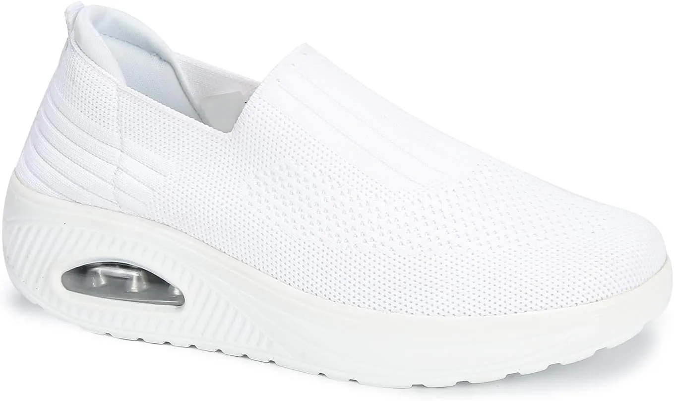 Semshedy Nursing Shoes for Women Wedge Diabetic Orthopedic Sneakers Nurse Sneaker Lightweight Platform Rocking Walking Shoes