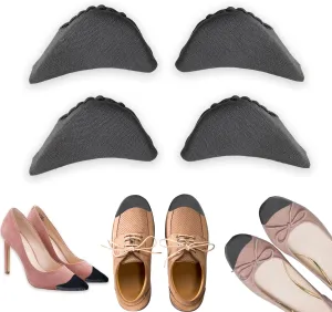 Shoe Filler, Toe Filler & Shoe Inserts to Make Big Shoes Fit, Shoe Insoles for Men & Women, Black (2 Pairs) (Black)
