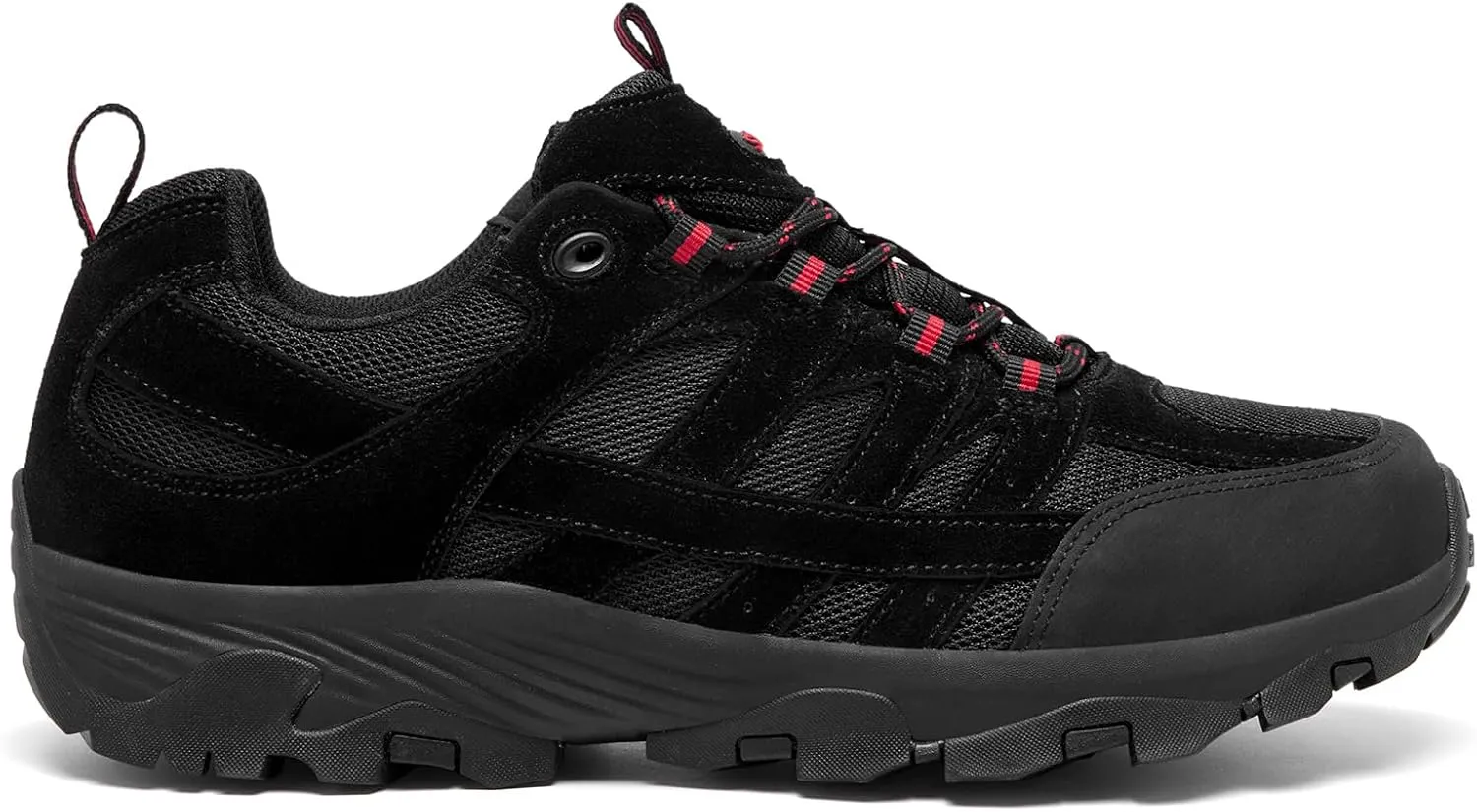 SHULOOK Men's Waterproof Hiking Shoes Lightweight Anti Slip Outdoor Ankle Boots Breathable Hike Trekking Trails Shoe