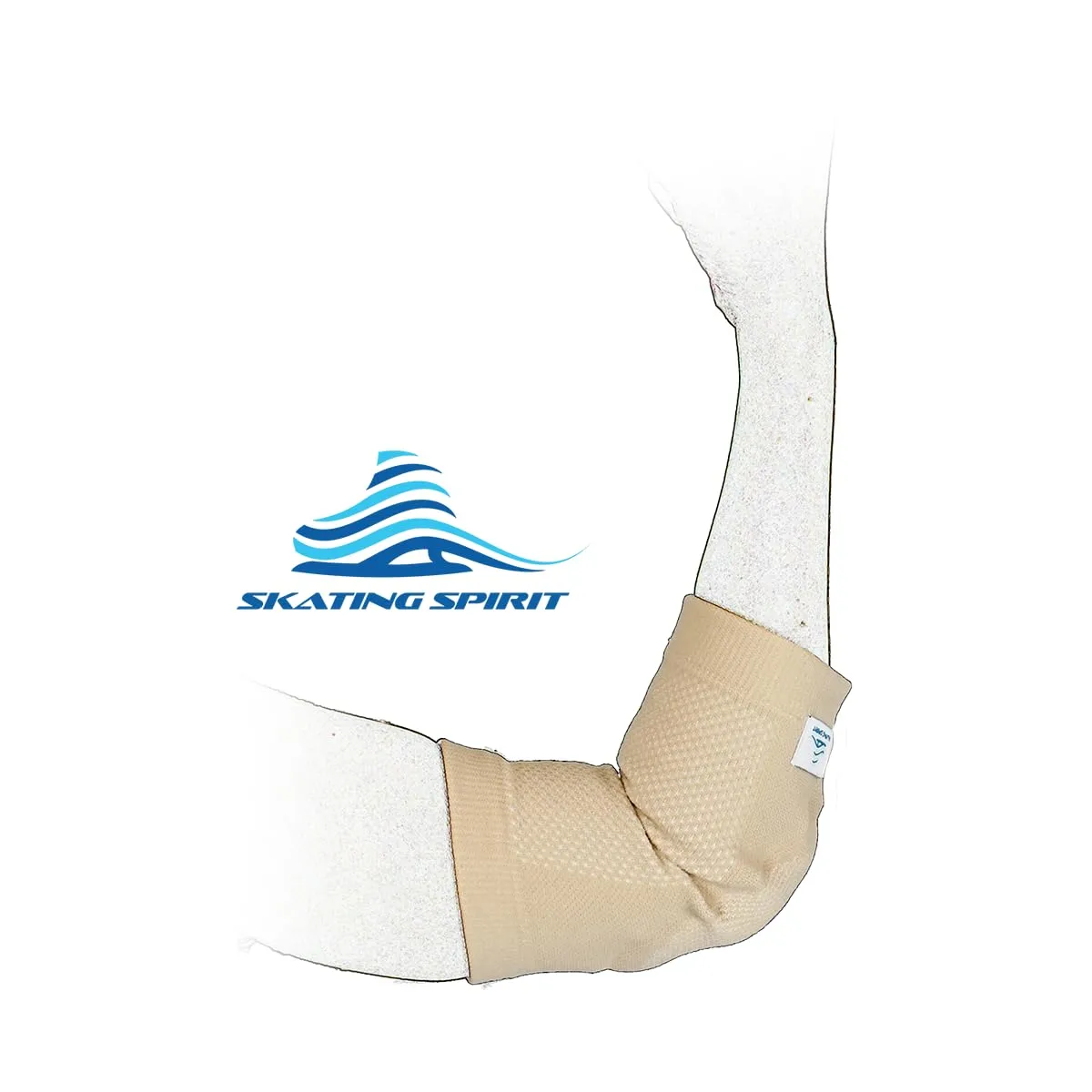 SKATINGSPIRIT Gel Elbow Pads (1 Pair) - Cushion and Protect Elbow Joint for Dancing Figure Skating Gymnastic, Youth and Adult (Black, Medium)