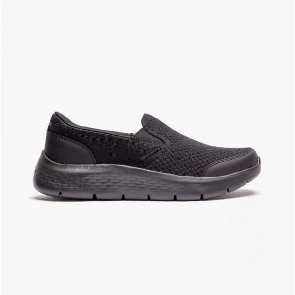 Skechers 216485/BBK GO WALK FLEX-REQUEST Mens Slip On Shoes Black