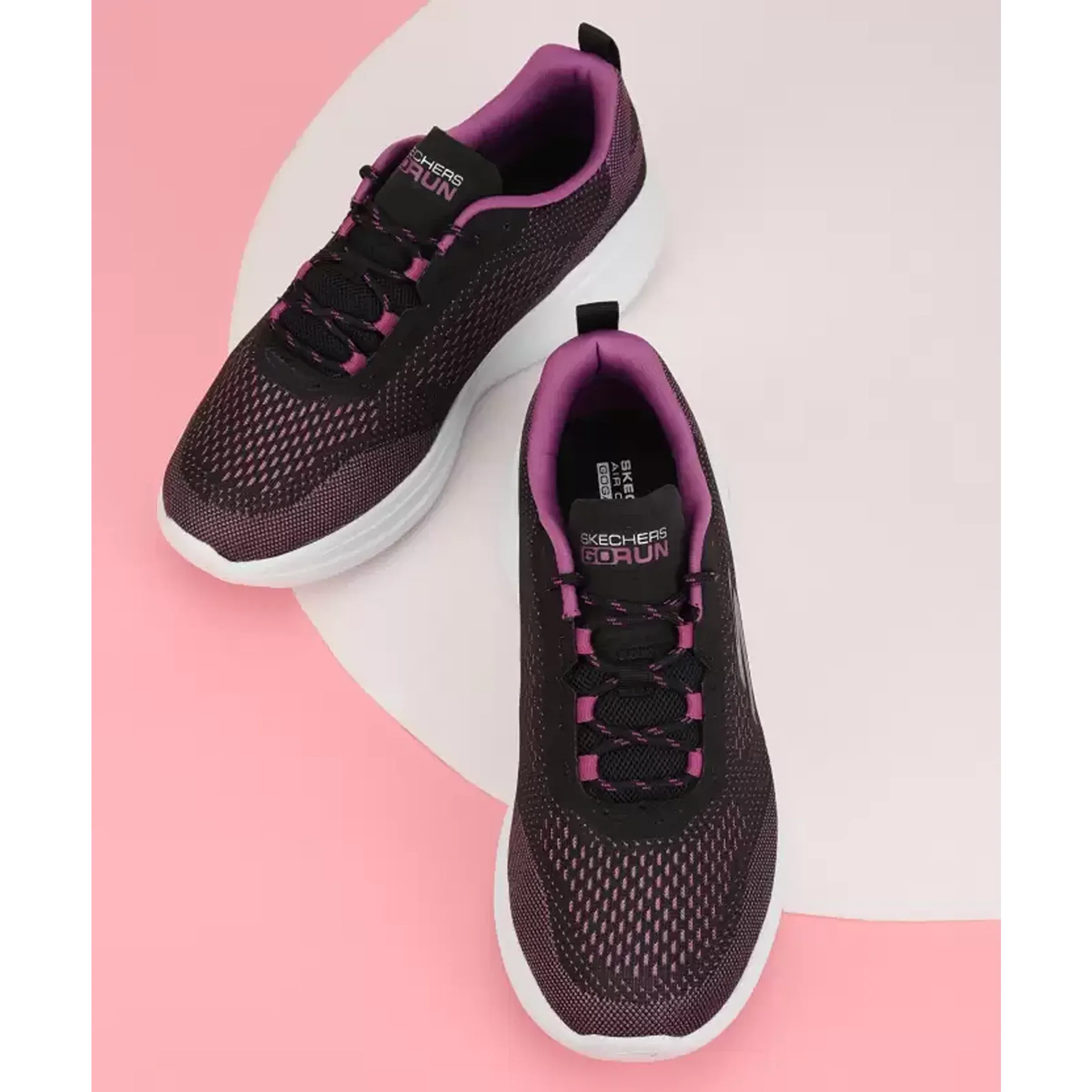 SKECHERS GO RUN FAST - LASER (15106-BKPR)