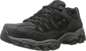 Skechers Men's Cankton Steel Toe Construction Shoe – Electrical Hazard Rated, Memory Foam, Black/Charcoal, 10 Wide
