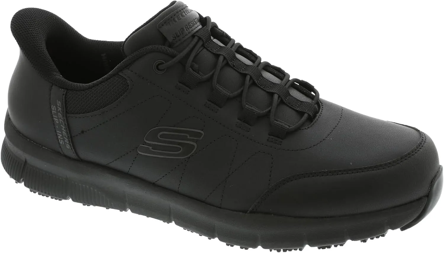 Skechers Men's Hands Free Slip Ins Nampa-Knotly Bungee Athletic Sr Food Service Shoe