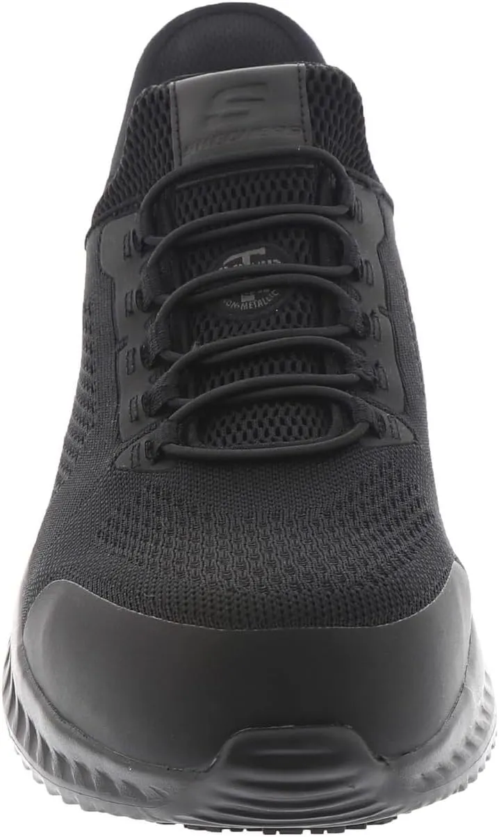 Skechers Men's Hands Free Slip-Ins Tilido Fletchit Comp Toe Construction Shoe, Black, 9.5