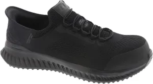 Skechers Men's Hands Free Slip-Ins Tilido Fletchit Comp Toe Construction Shoe, Black, 9.5