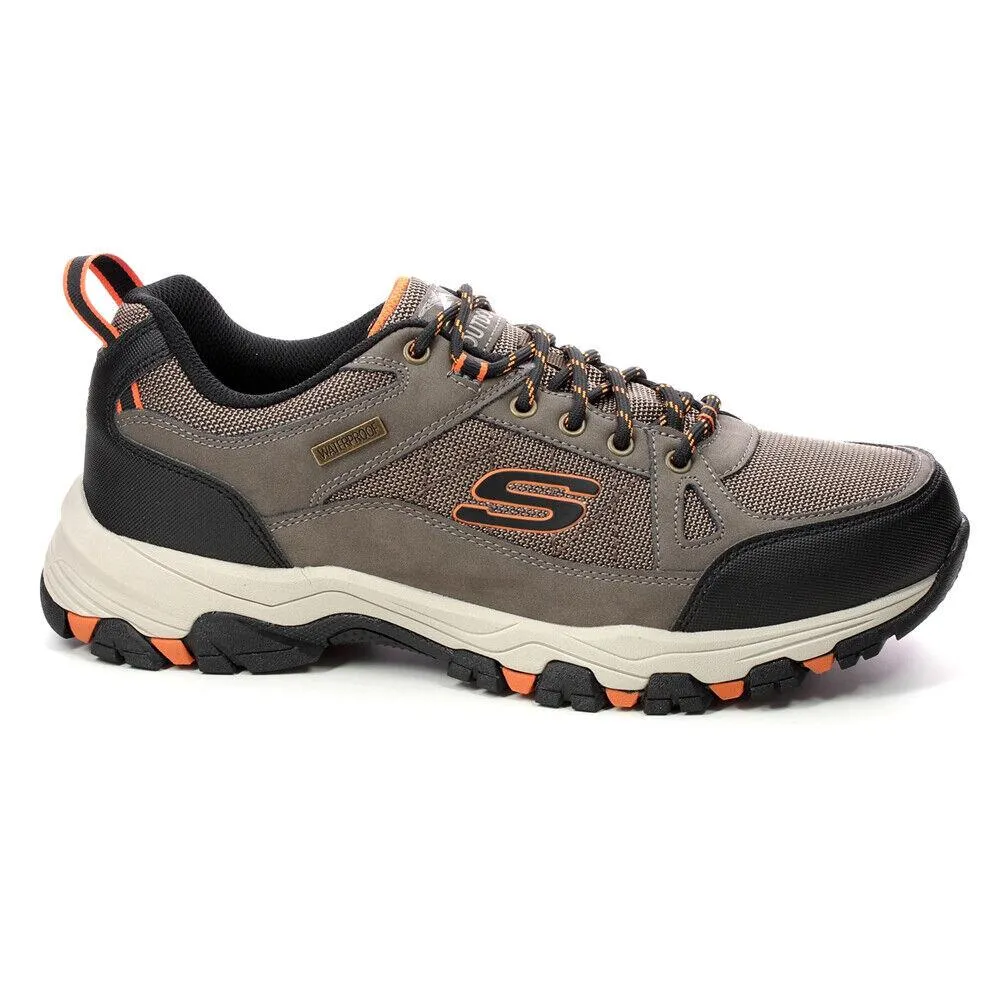 Skechers Mens Selmen Cormack Dark Taupe Relaxed Fit Waterproof Shoes 204427/DKTP